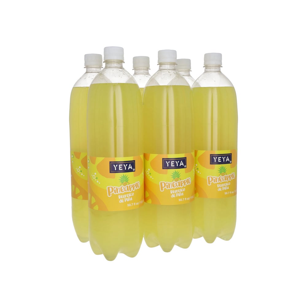 Refresco gaseado de piña YEYA (6 x 1.5 L / 50.7 fl oz) - Imagen 1