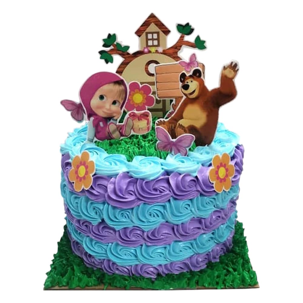 Cake Masha y el oso Dulcecito (20 personas) - Imagen 1