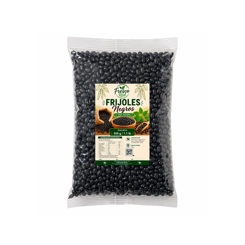 Frijoles negros Fresco Real (500 g / 1.1 lb) - Imagen 1