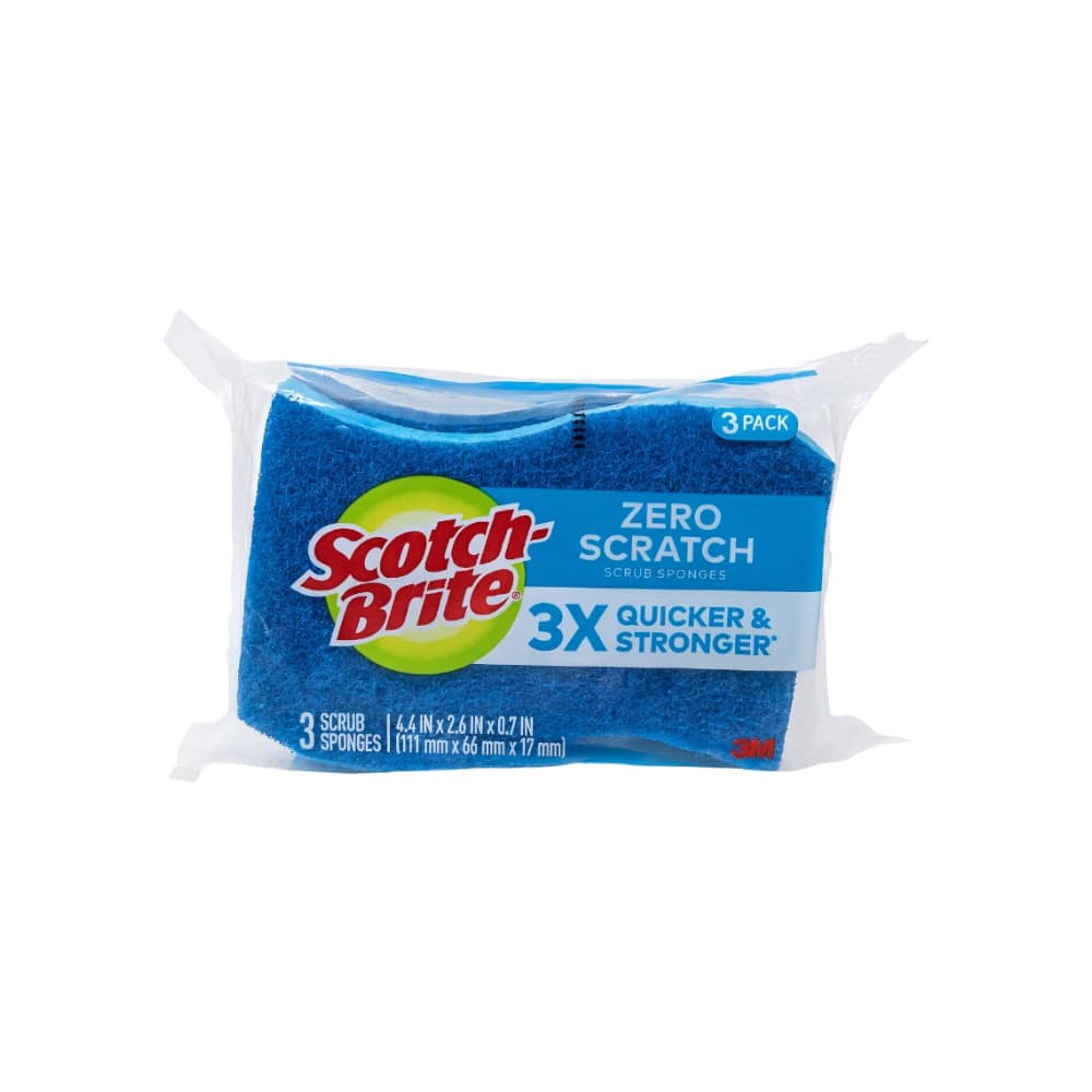 Esponja exfoliante de cuidado delicado Scotch-Brite (3 U) - Imagen 1