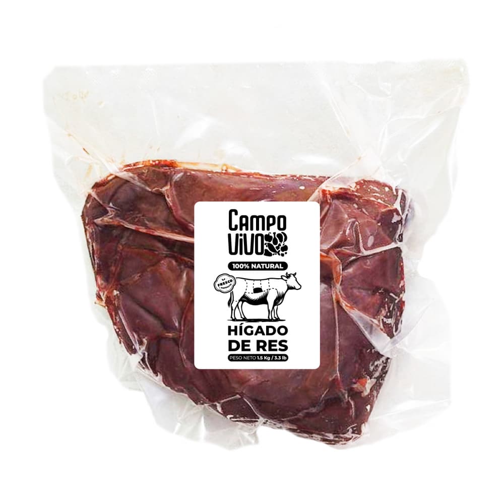 Hígado de res Campo Vivo (1.5 kg / 3.3 lb) - Imagen 1