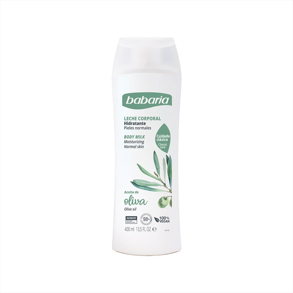 Leche corporal hidratante aceite de oliva Babaria (400 ml) - Imagen 1