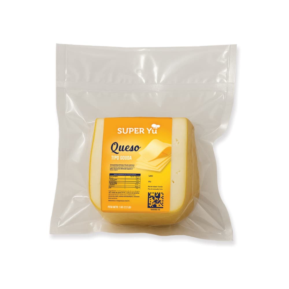 Queso tipo gouda Super Yu (1 kg / 2.2 lb) - Imagen 1