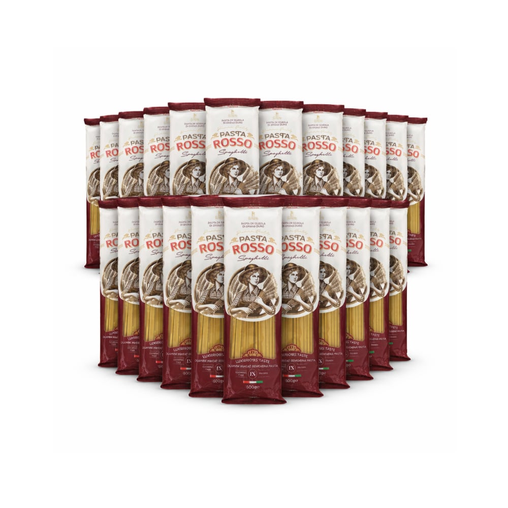Combo Espagueti Pasta Rosso (30 x 500 g / 1.1 lb) - Imagen 1