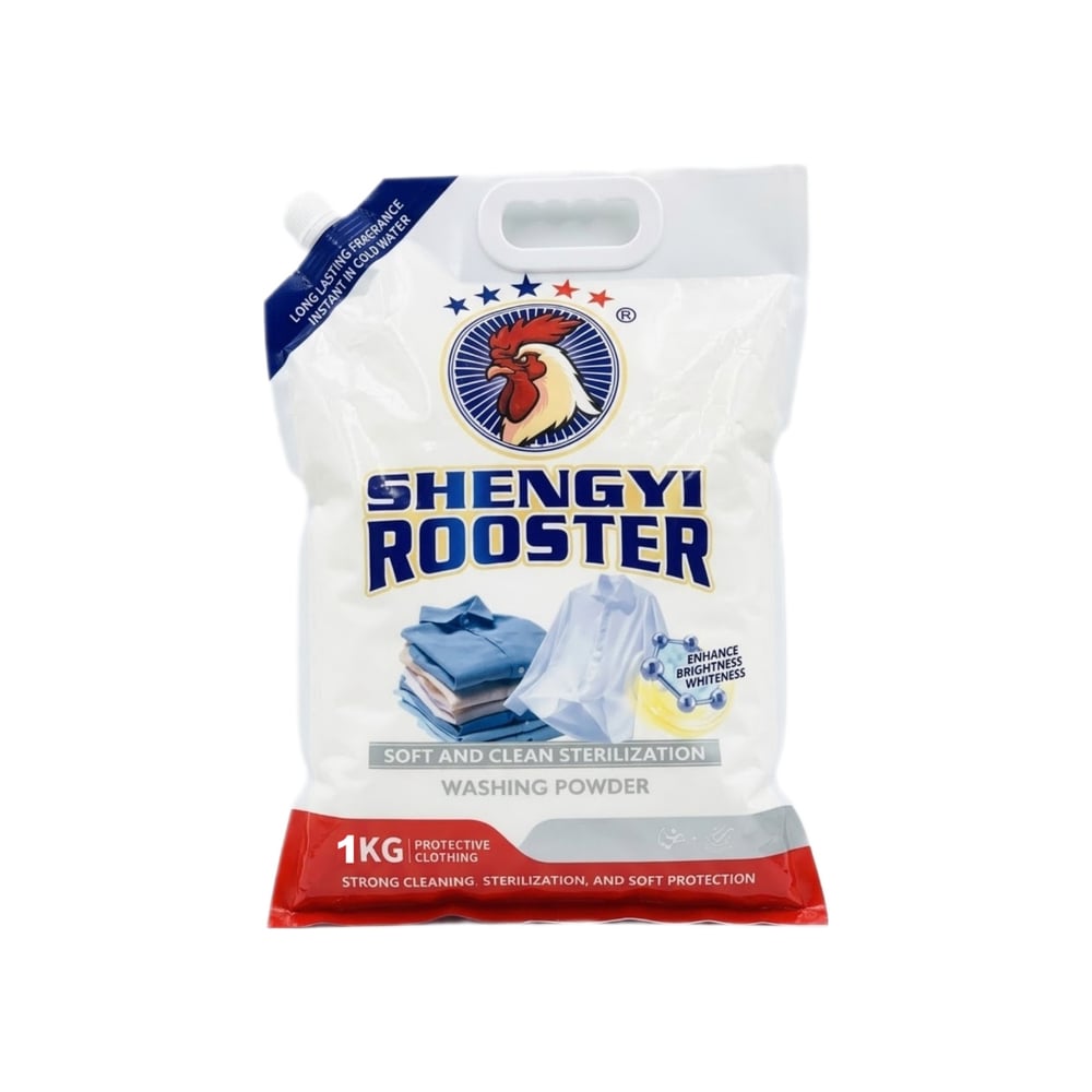 Detergente en polvo Shengyi Rooster (1 kg / 2.2 lb) - Imagen 1