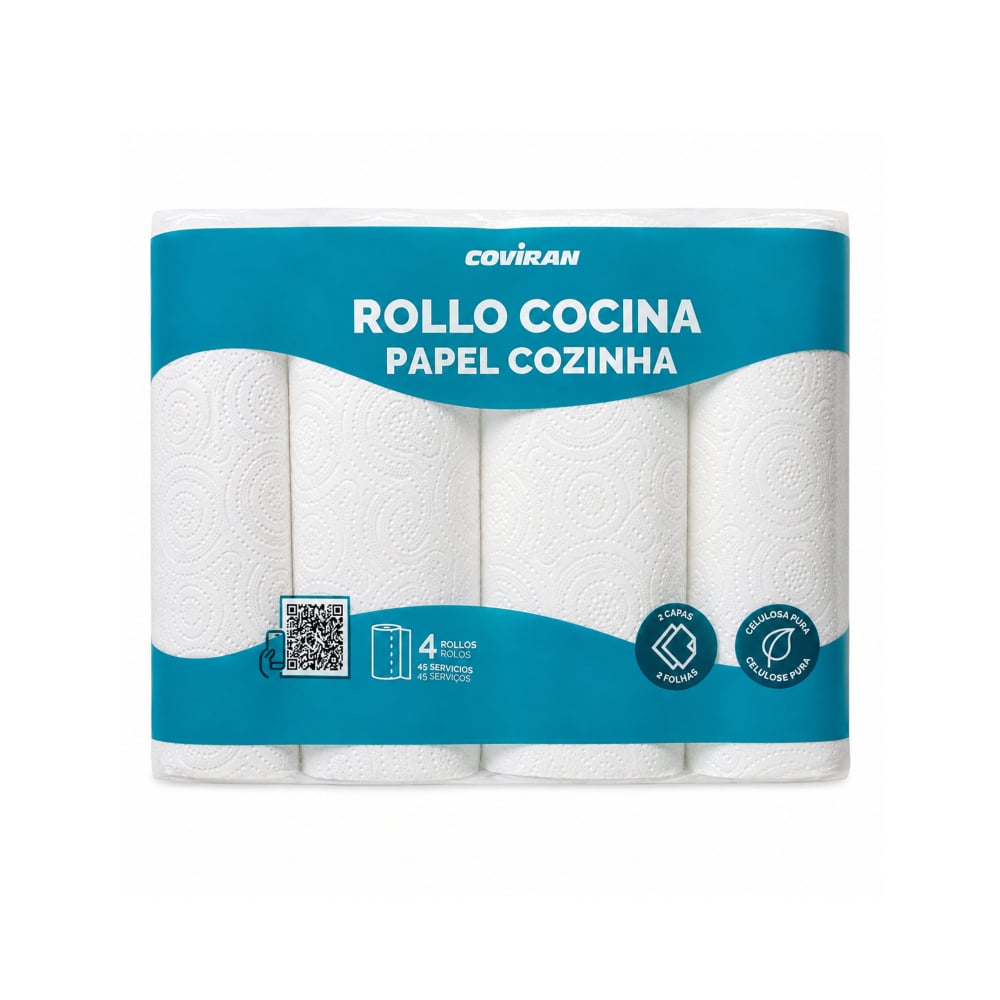 Papel de cocina Coviran (4 U) - Imagen 1