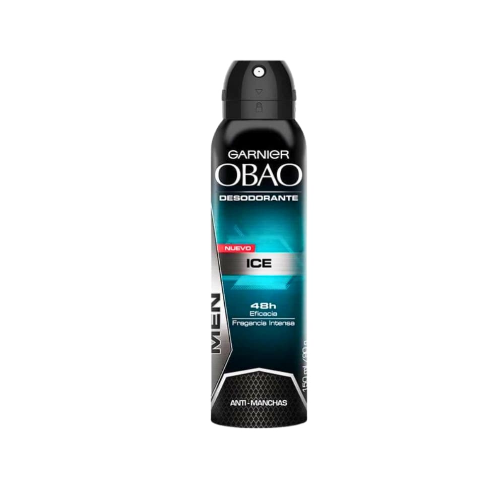 Desodorante spray fragancia intensa hielo Obao (90 g / 150 ml) - Imagen 1