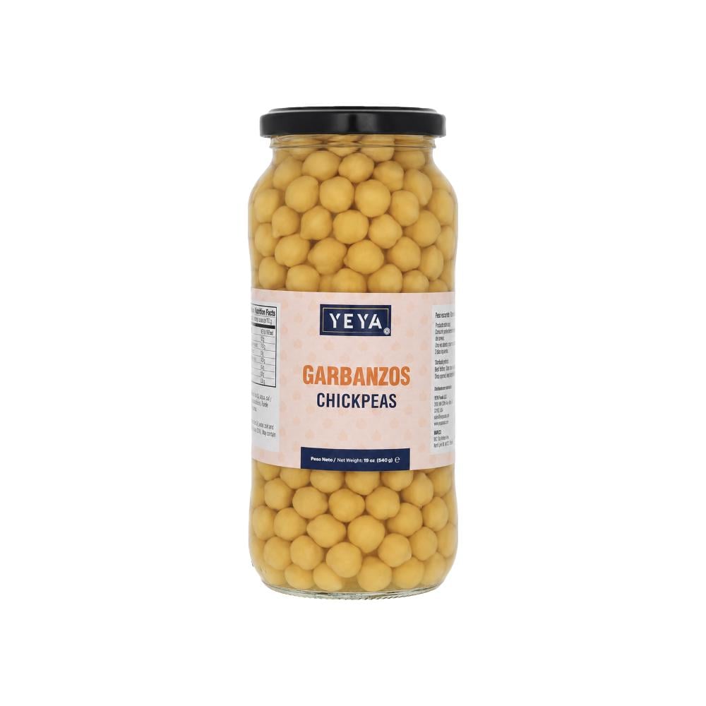 Garbanzos en frasco de vidrio YEYA (540 g / 19 oz) - Imagen 1