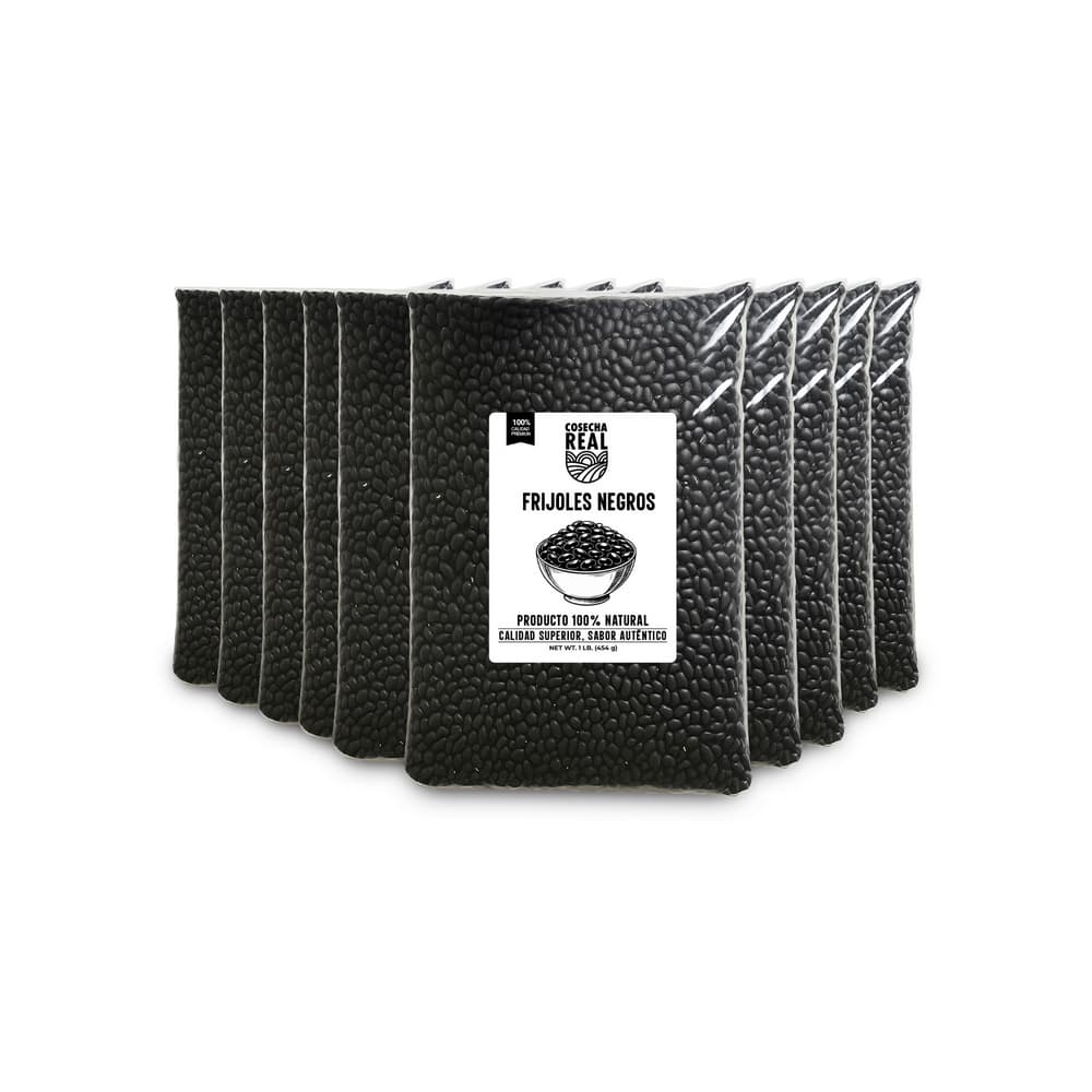 Frijoles negros Cosecha Real (10 x 454 g / 1 lb) - Imagen 1
