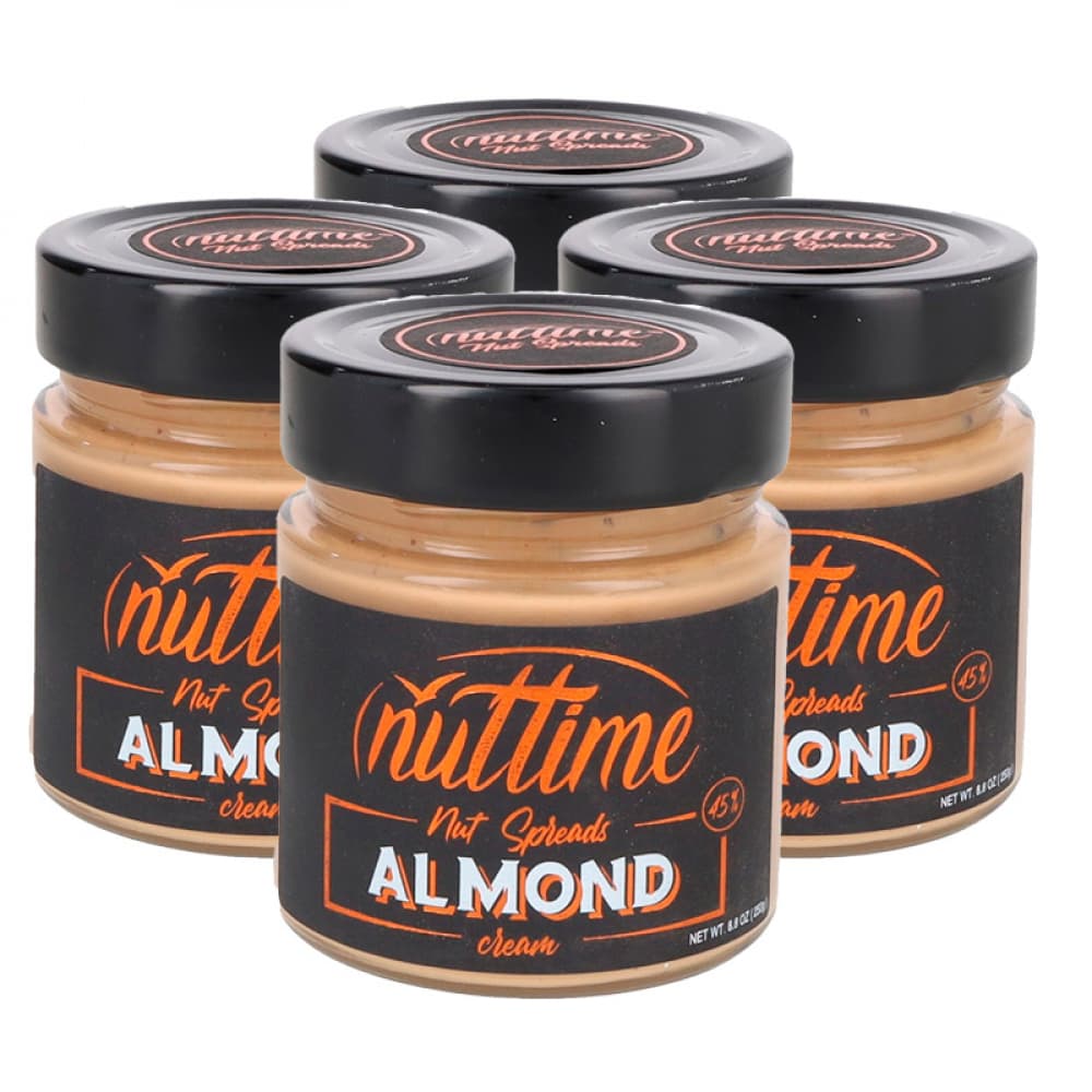 Crema de almendras para untar Nuttime (4 x 250 g / 8.80 oz) - Imagen 1
