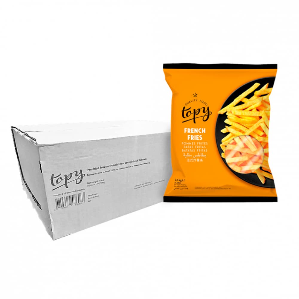 Papas prefritas Topy (10 kg / 22 lb) - Imagen 1