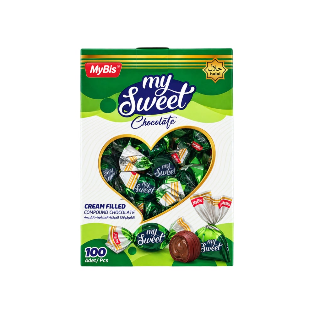 Bombones de chocolate rellenos de crema Mybis (900 g / 1.98 lb) - Imagen 1