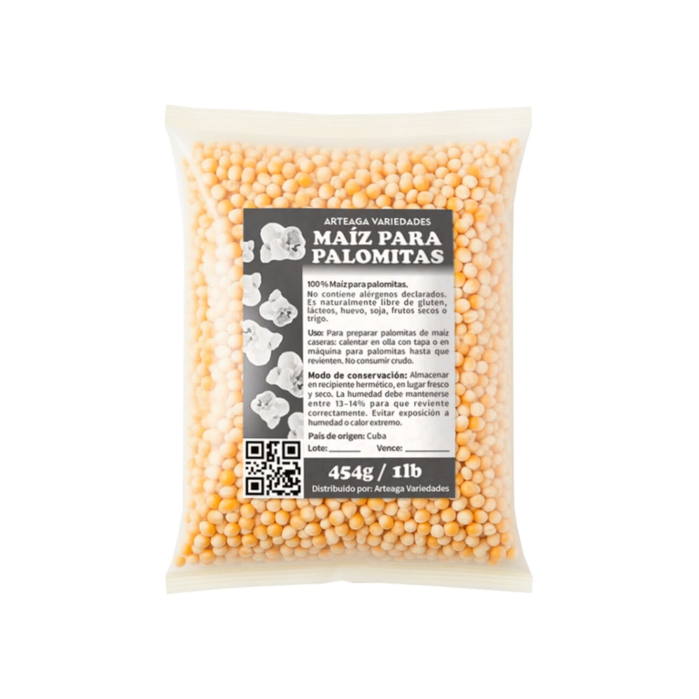 Maíz para palomitas Arteaga Variedades (454 g / 1 lb) - Imagen 1