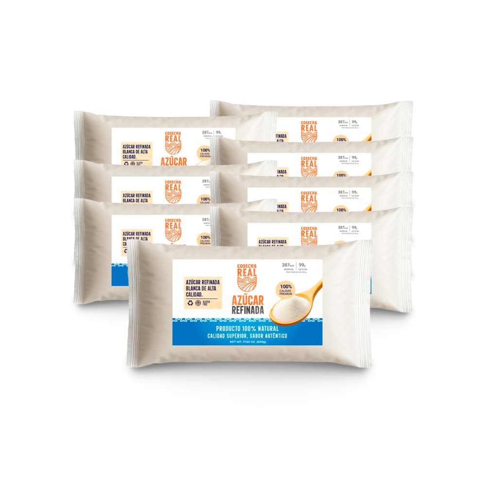 Azúcar blanca refinada Cosecha Real (8 x 500 g / 1.1 lb) - Imagen 1