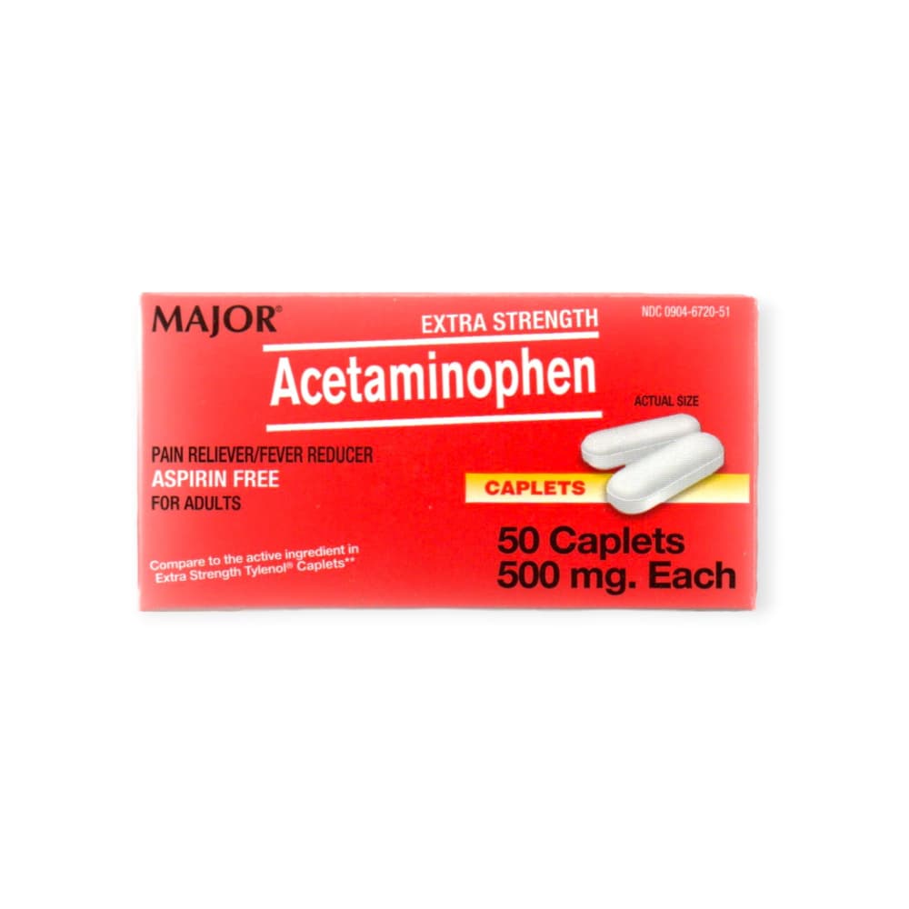 Acetaminofén 500 mg Major (50 cápsulas) - Imagen 1