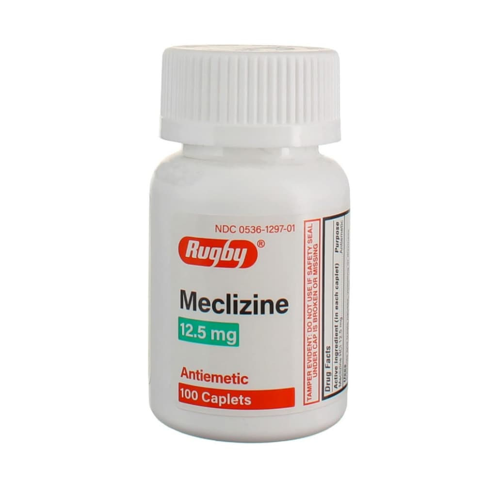 Meclizina 12.5 mg Rugby (100 tabletas) - Imagen 1