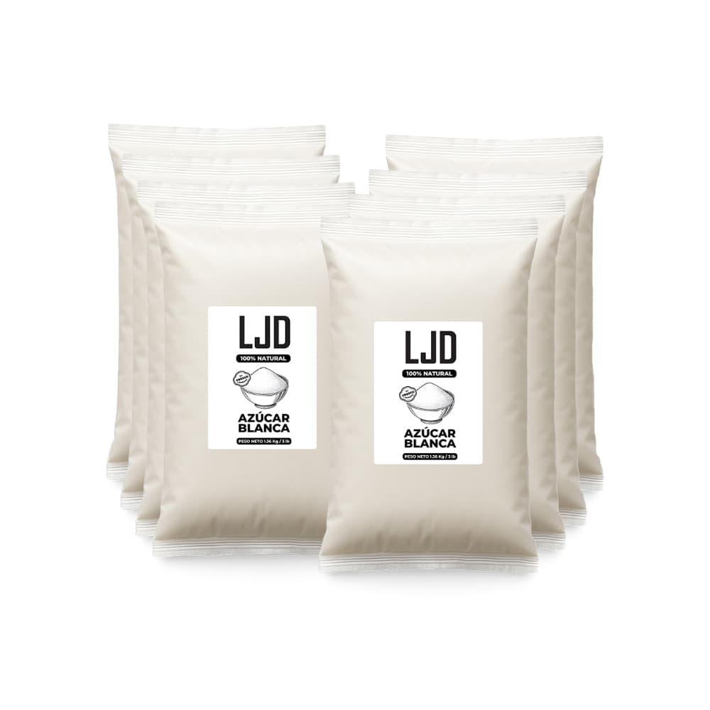 Azúcar blanca LJD (8 x 1.36 kg / 3 lb) - Imagen 1
