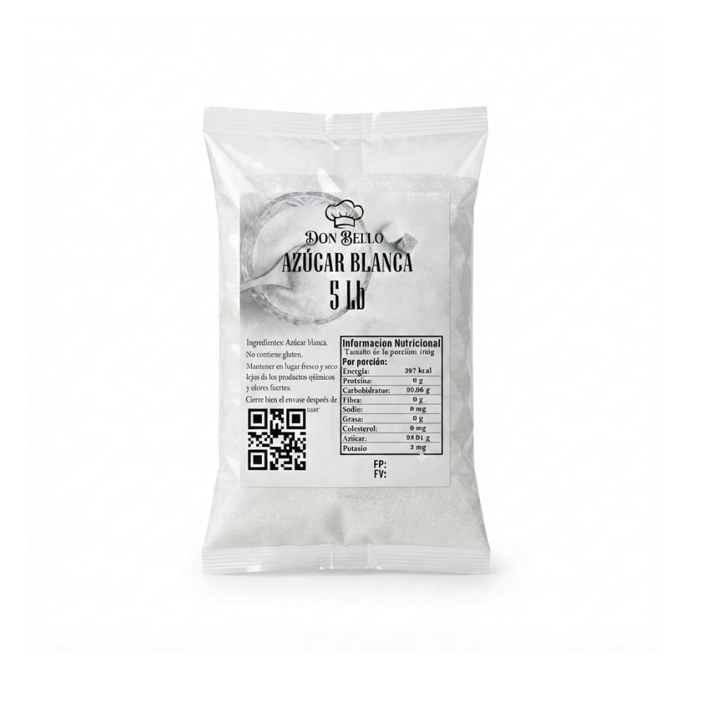 Azúcar blanca Don Bello (2.26 kg / 5 lb) - Imagen 1