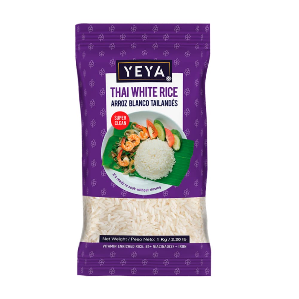 Arroz blanco de grano largo tailandés YEYA (1 kg / 2.2 lb) - Imagen 1