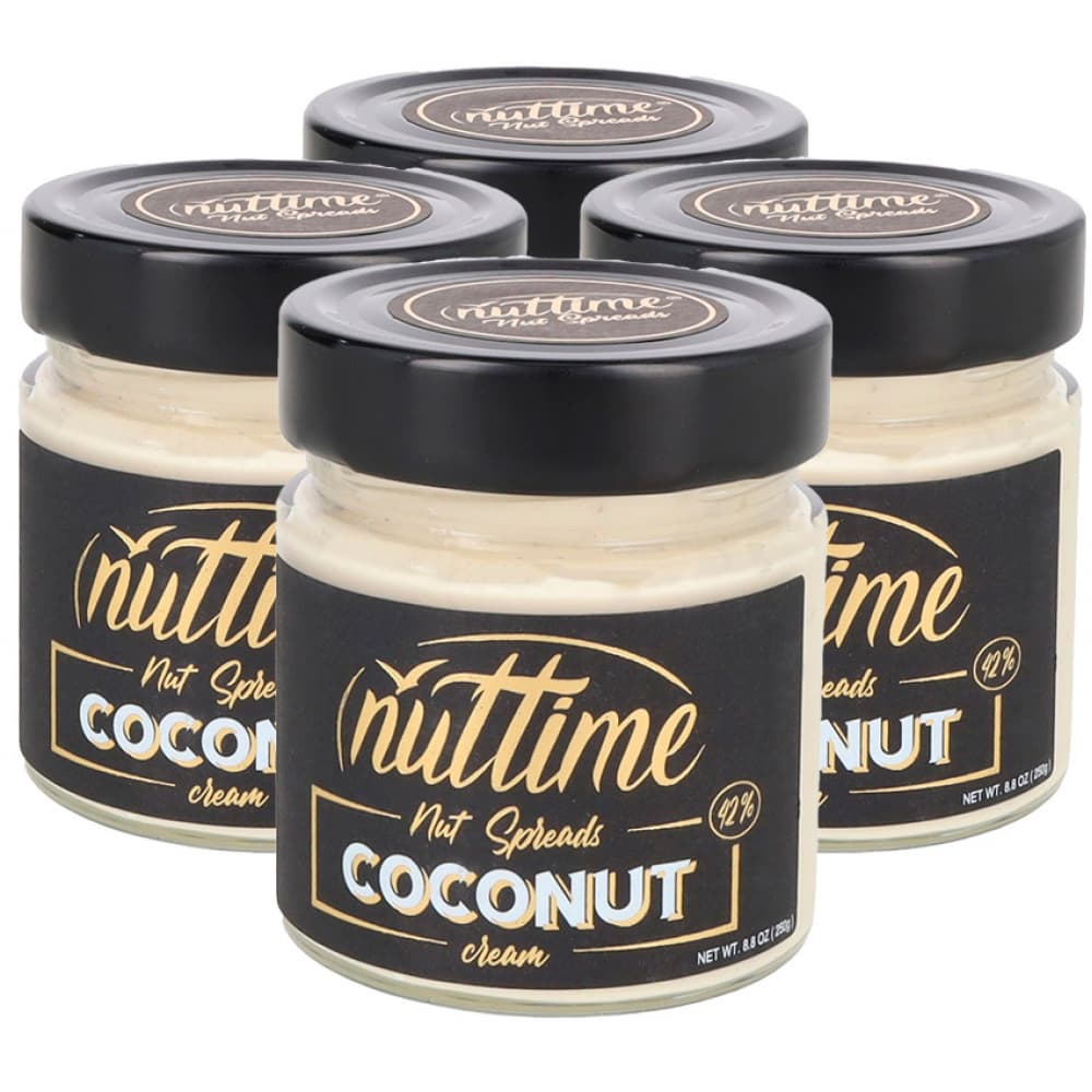 Crema de coco para untar Nuttime (4 x 250 g / 8.80 oz) - Imagen 1