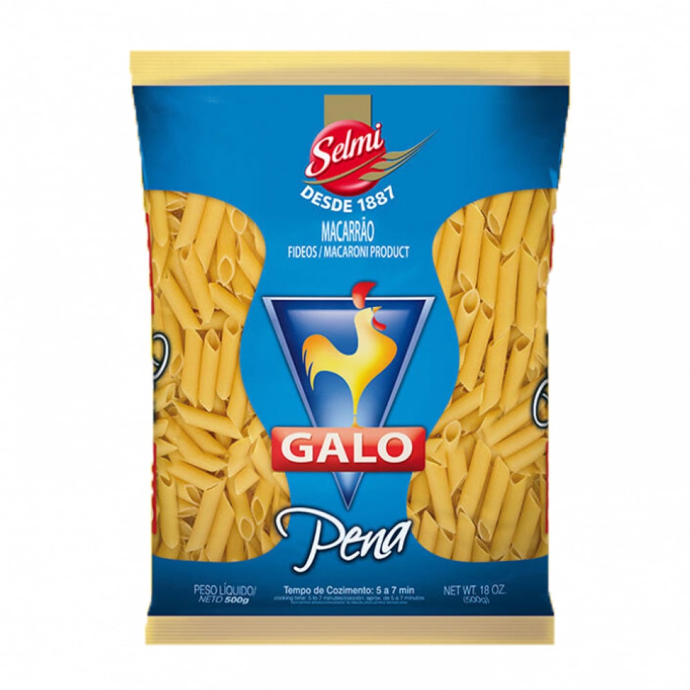 Pasta tipo macarrones Galo Selmi (500 g / 1.10 lb) - Imagen 1