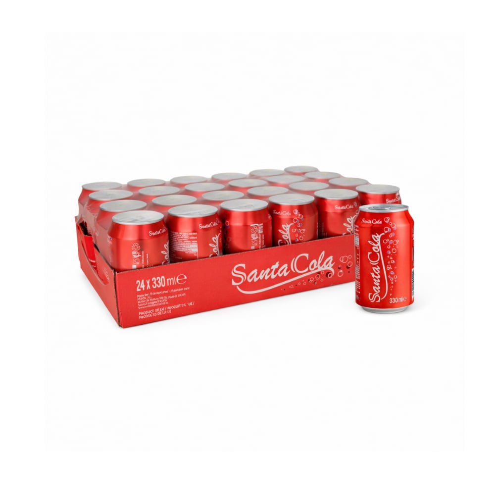 Refresco gaseado de cola SantaCola (24 x 330 ml) - Imagen 1