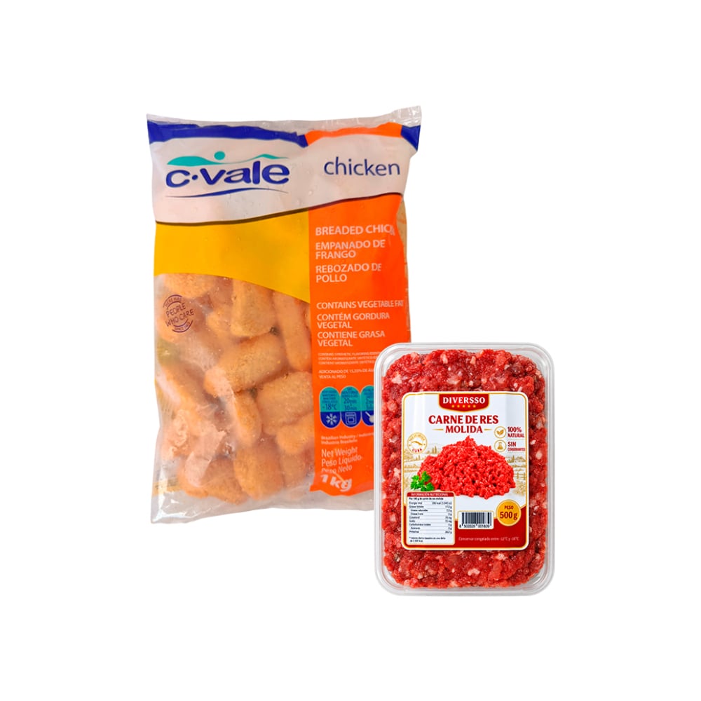 Combo: Nuggets de pollo + carne molida de res - Imagen 1