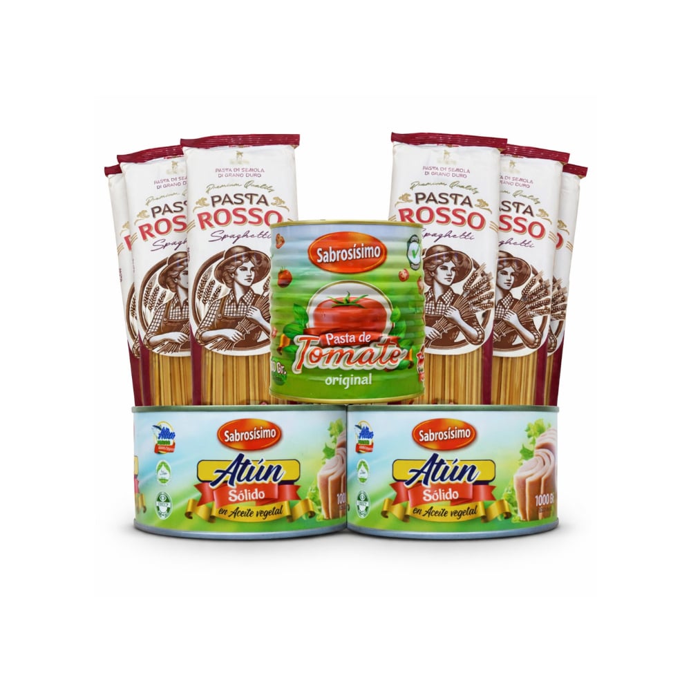 Combo Espaguetis con pasta de tomate y con Atún Sabrosísimo - Imagen 1
