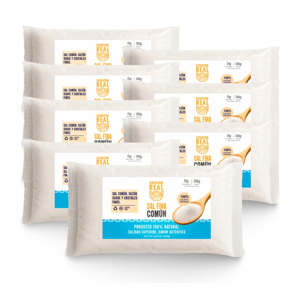 Sal fina común Cosecha Real (8 x 500 g / 1.1 lb) - Imagen 1