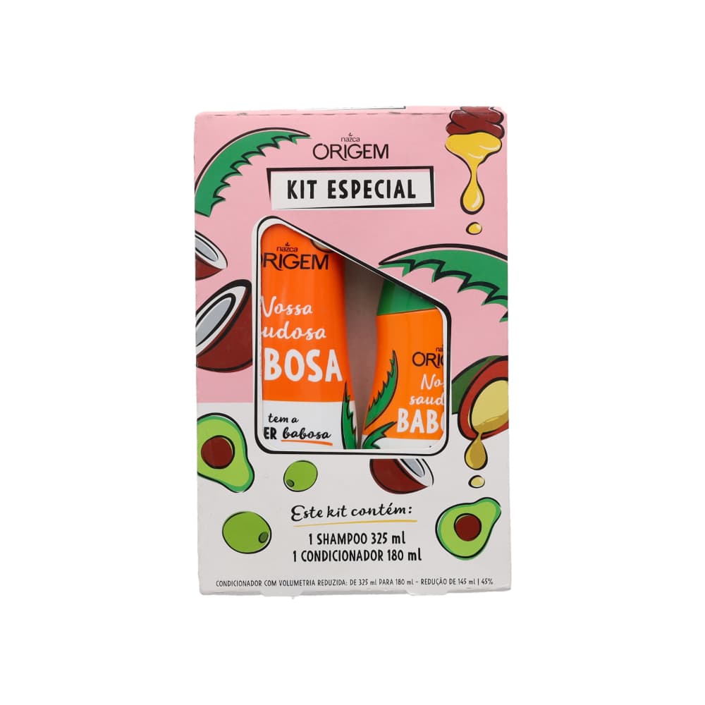 Kit champú y acondicionador Nossa Saudosa Babosa Origem (325 ml / 10.9 oz) - Imagen 1