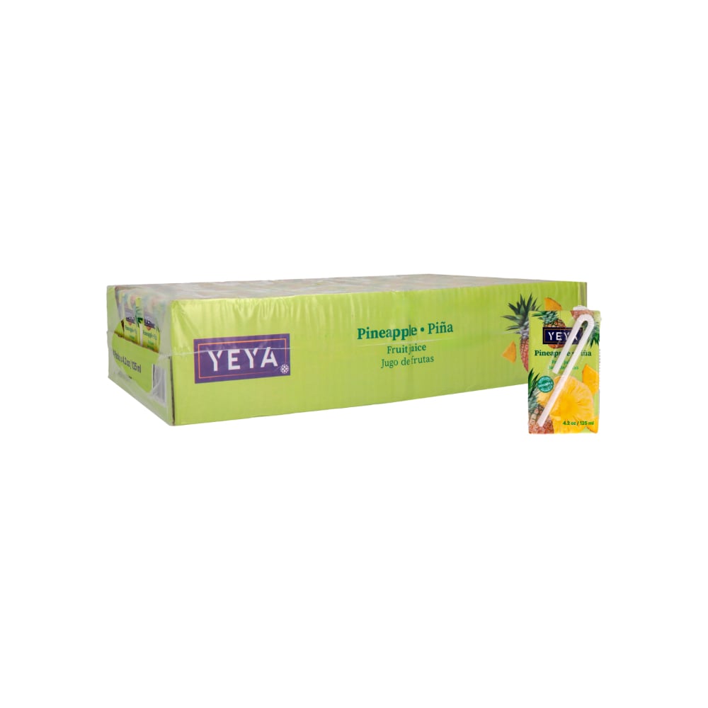 Jugo de frutas sabor piña YEYA (44 x 125 ml / 4.2 oz) - Imagen 1