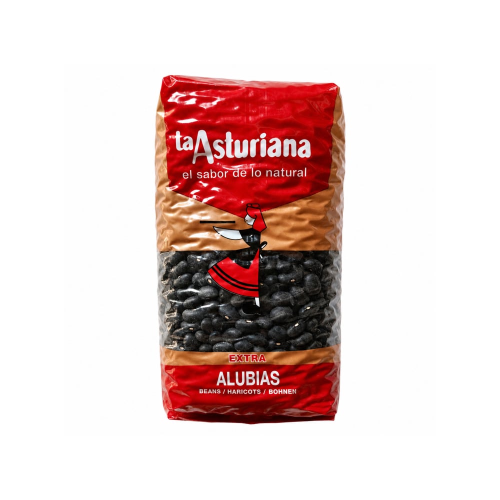 Alubias negras extra La Asturiana (500 g / 1.1 lb) - Imagen 1