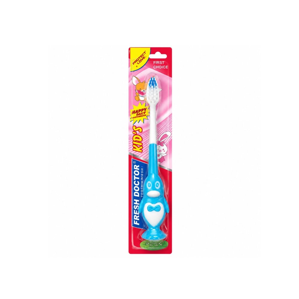 Cepillo dental infantil con forma de pingüino Fresh Doctor (1 U) - Imagen 1
