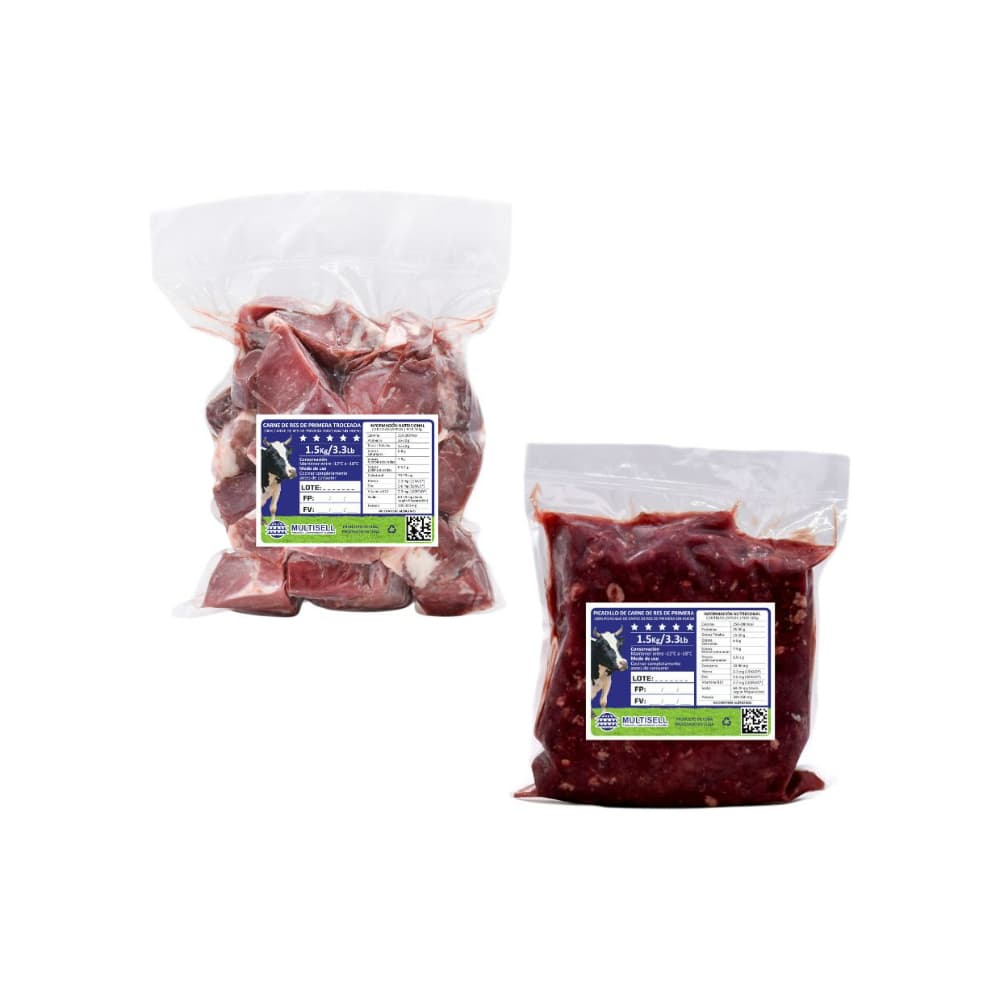 Carne de res de primera troceada Multisell + Picadillo de carne de res de primera Multisell - Imagen 1
