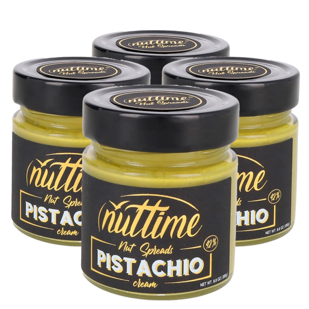 Crema de pistacho para untar Nuttime (4 x 250 g / 8.80 oz) - Imagen 1
