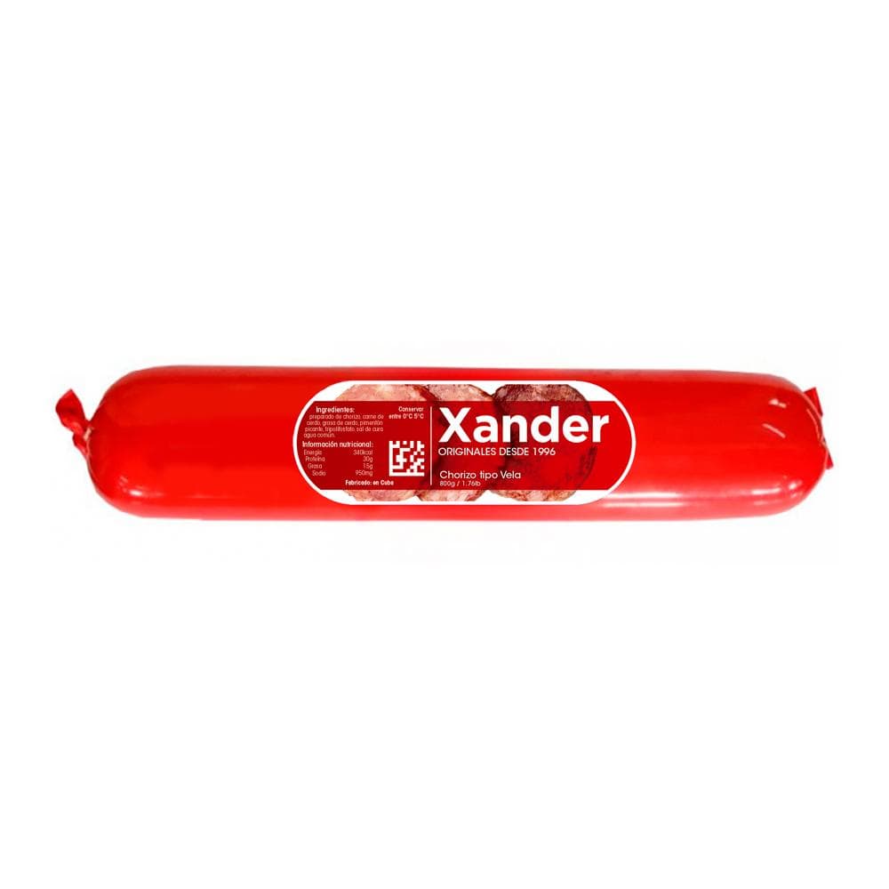 Chorizo vela Xander (800 g / 1.76 lb) - Imagen 1