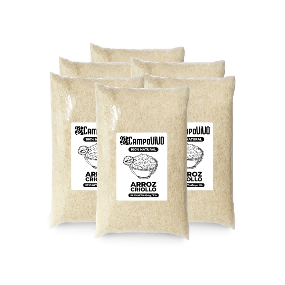 Arroz criollo Campo Vivo (6 x 454 g / 1 lb) - Imagen 1