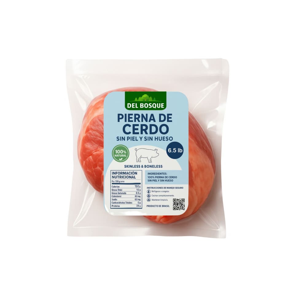 Pierna de cerdo sin piel y sin hueso Del Bosque (2.94 kg / 6.5 lb) - Imagen 1