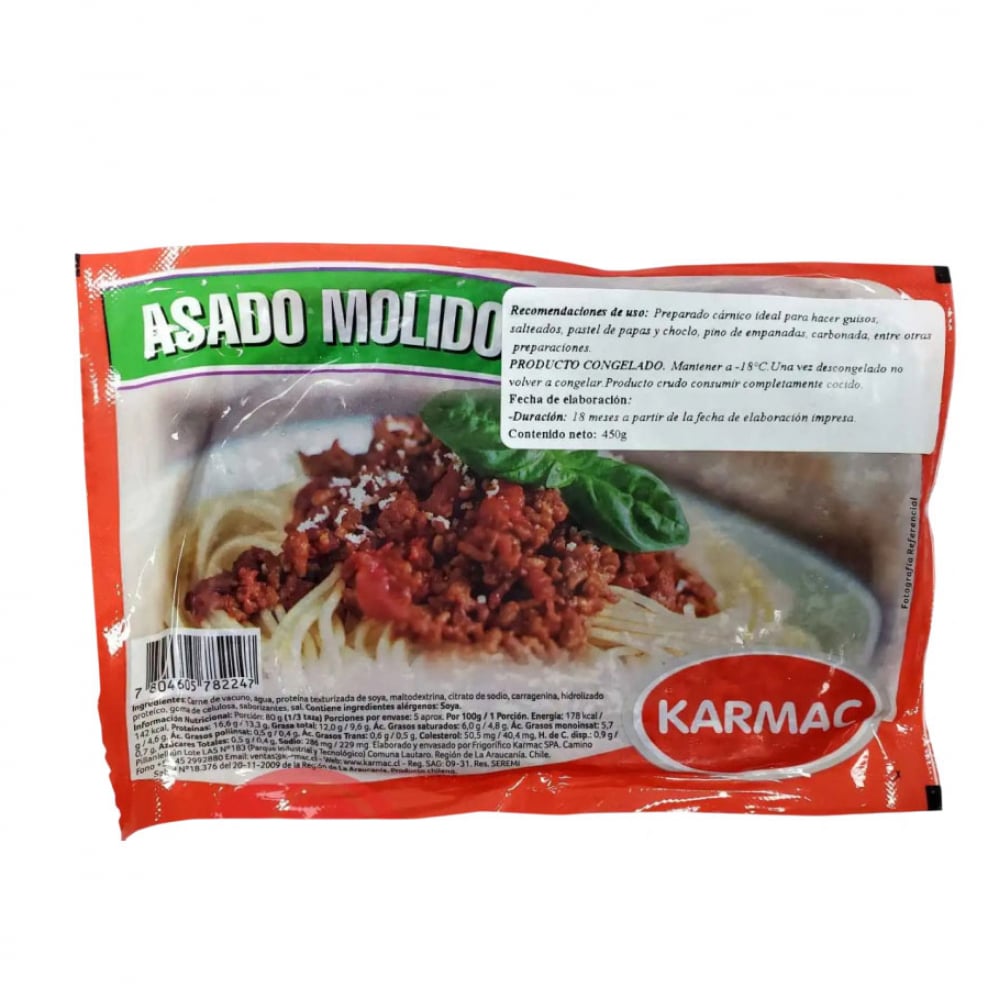 Asado molido de res Karmac (450 g / 15.8 oz) - Imagen 1