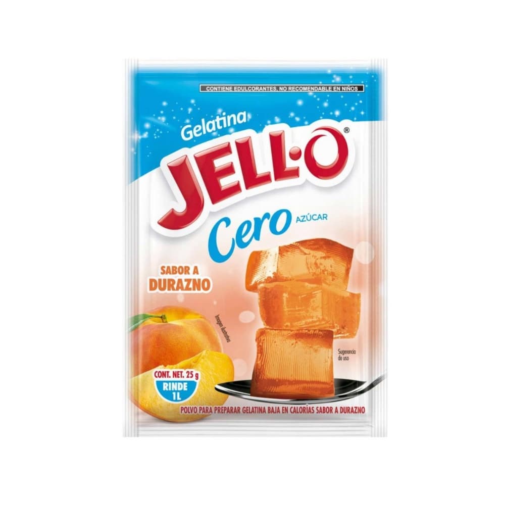 Gelatina sabor durazno cero azúcar Jell-O (25 g) - Imagen 1