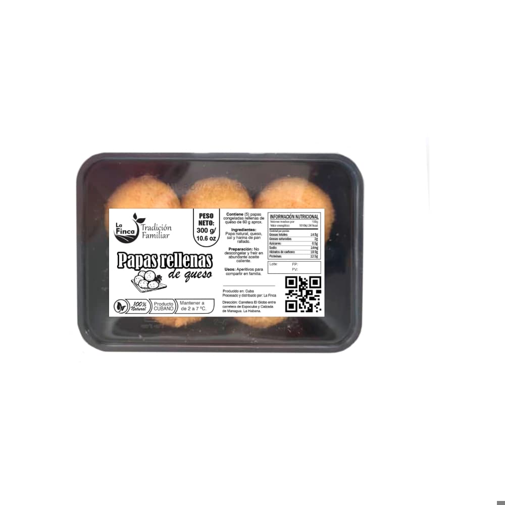 Papas rellenas de queso La Finca (300 g / 10.6 oz) - Imagen 1