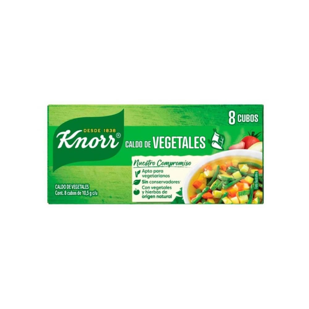 Caldo de vegetales Knorr (8 x 10.5 g) - Imagen 1