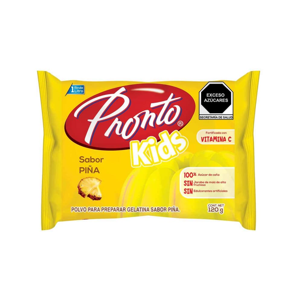 Polvo para preparar gelatina sabor piña Pronto (120 g / 4.23 oz) - Imagen 1