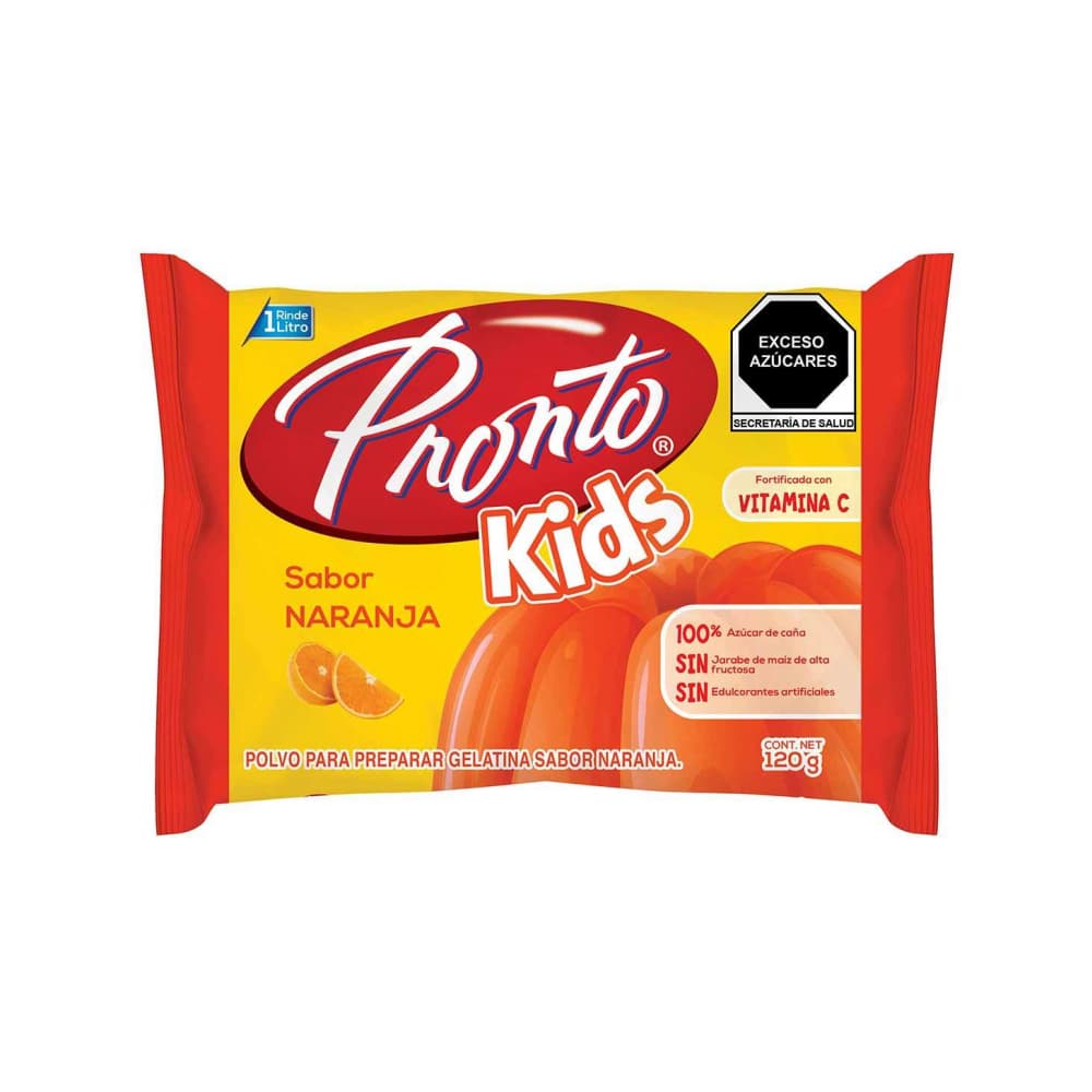 Polvo para preparar gelatina sabor naranja Pronto (120 g / 4.23 oz) - Imagen 1