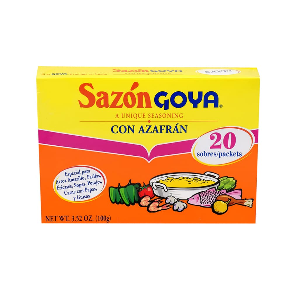 Sazón con azafrán Goya (100 g / 3.52 oz) - Imagen 1