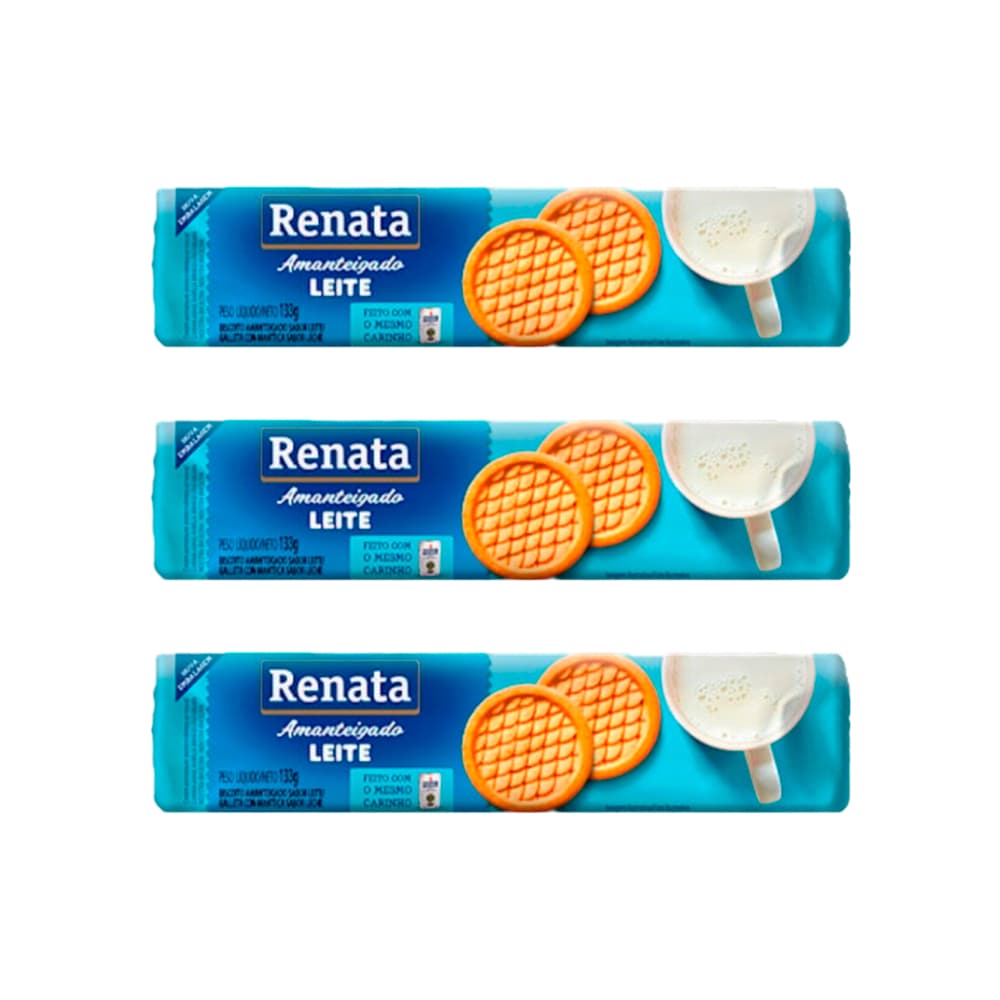 Galleta sabor a leche Renata (3 x 133 g / 4.7 oz) - Imagen 1
