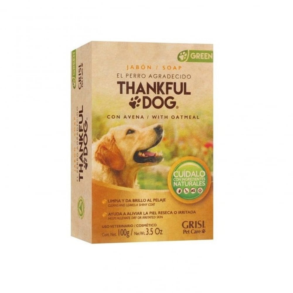 Jabón para perros con avena El Perro Agradecido Grisi (100 g / 3.5 oz) - Imagen 1