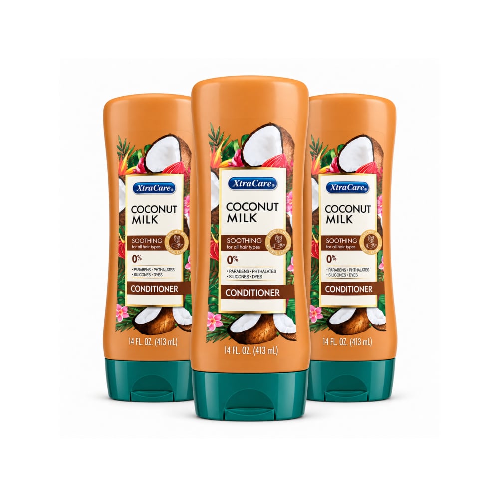 Acondicionador suavizante con Leche de Coco XtraCare (3 x 413 ml) - Imagen 1