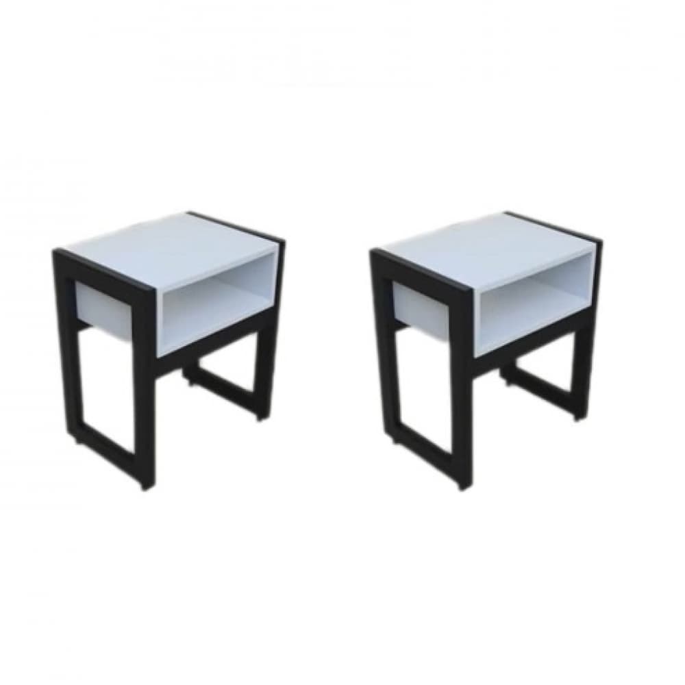 Pareja de mesas de noche. - Imagen 1