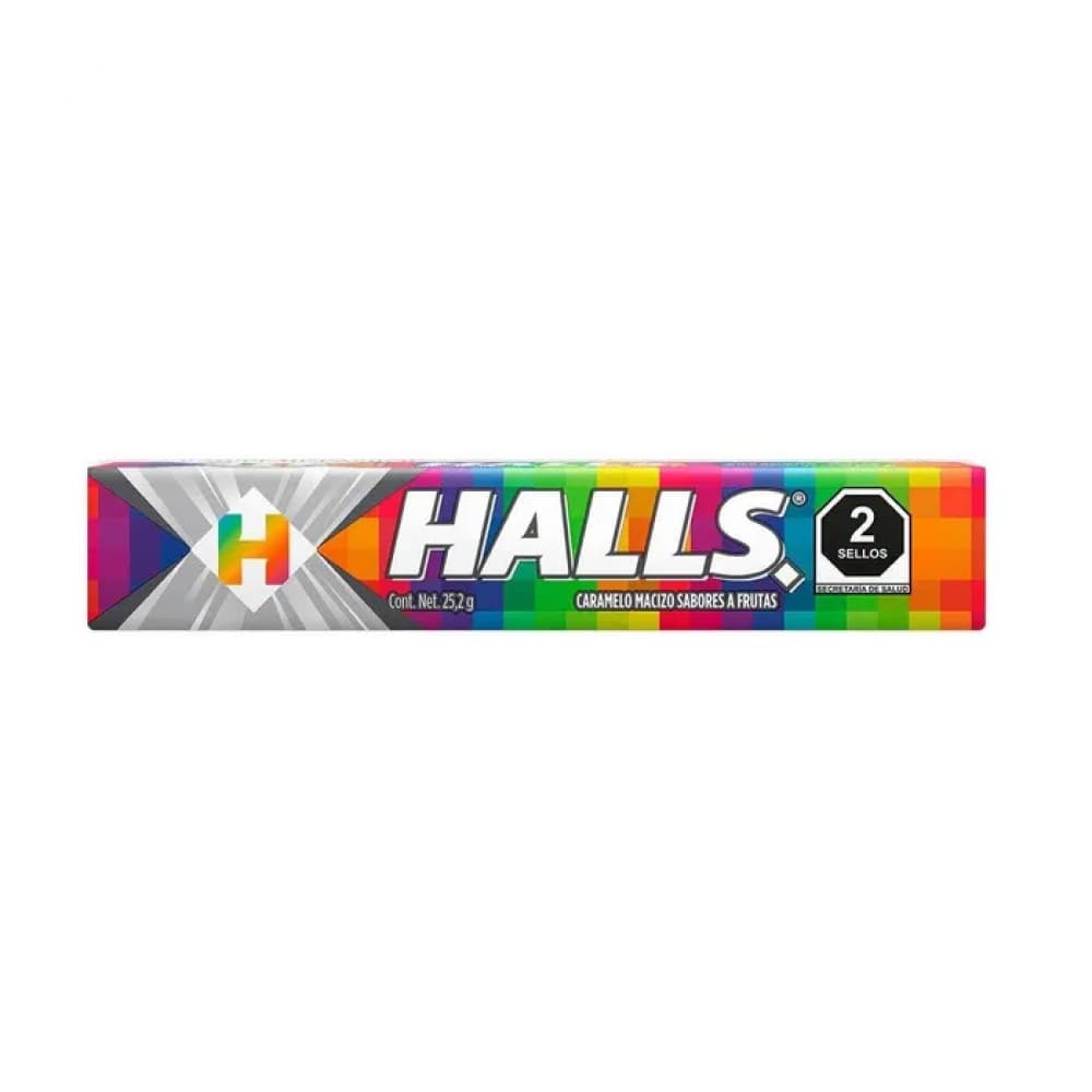 Caramelo macizo sabor a frutas Halls (25.2 g) - Imagen 1